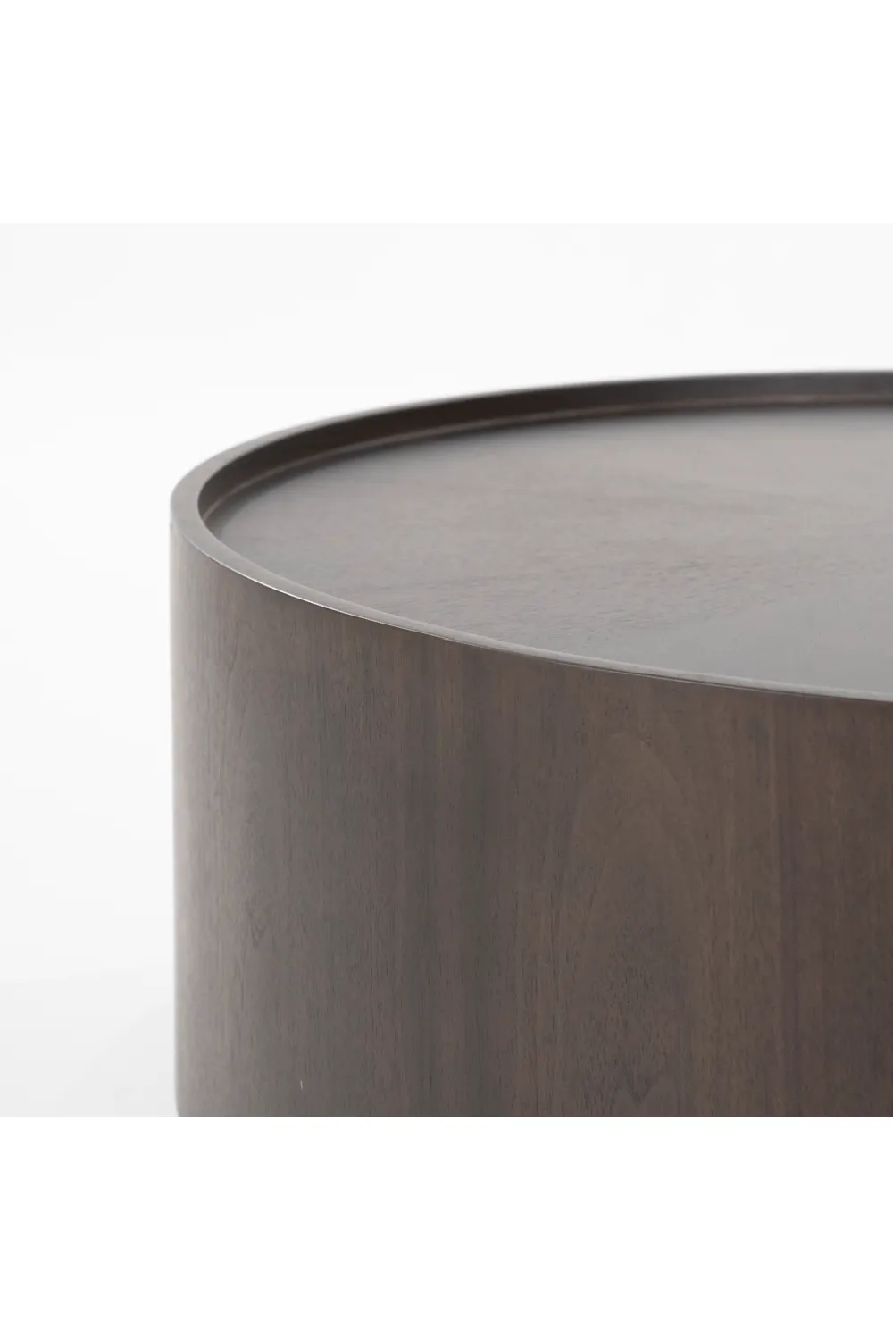 Walnut Round Nesting Coffee Tables (2) | Eleonora Max