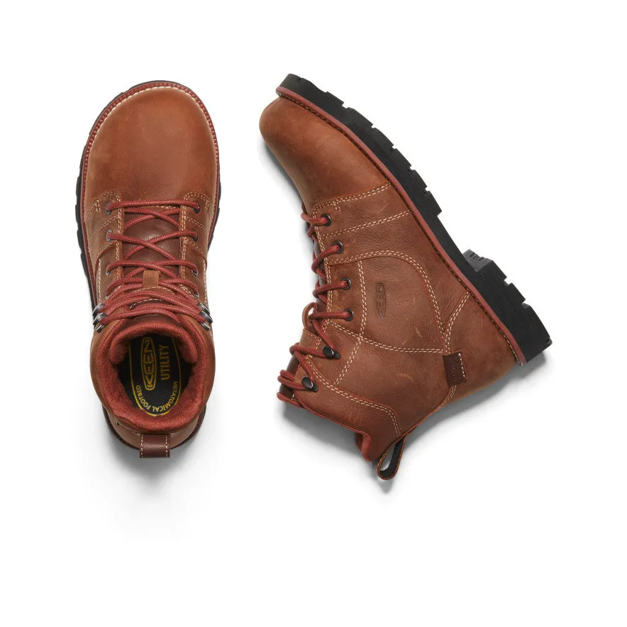 Women's Seattle 6" Waterproof Boot (Aluminum Toe)  |  Gingerbread/Black