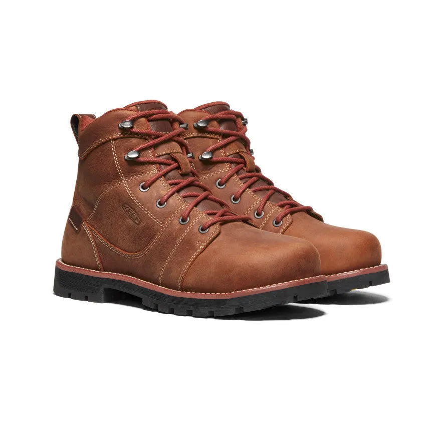 Women's Seattle 6" Waterproof Boot (Aluminum Toe)  |  Gingerbread/Black