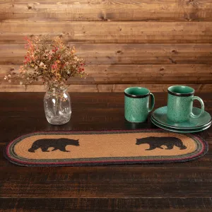 Wyatt Stenciled Bear Jute Runner