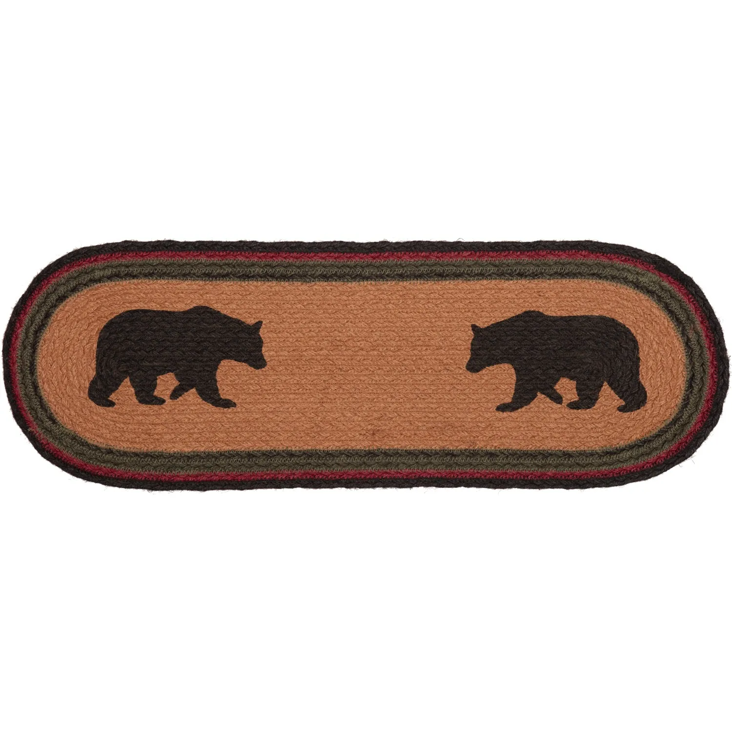 Wyatt Stenciled Bear Jute Runner