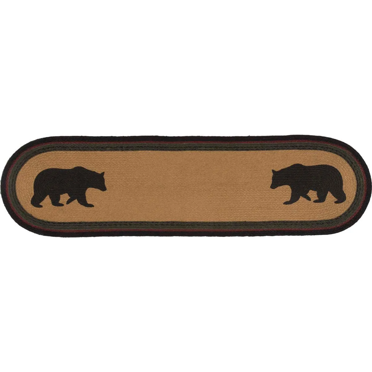 Wyatt Stenciled Bear Jute Runner