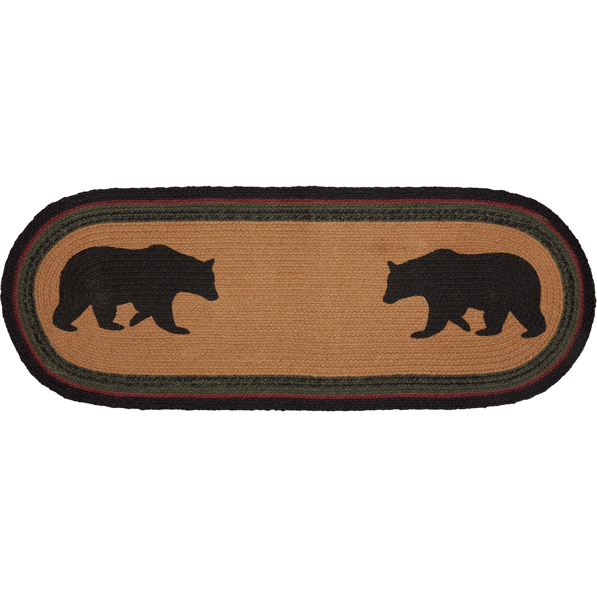 Wyatt Stenciled Bear Jute Runner