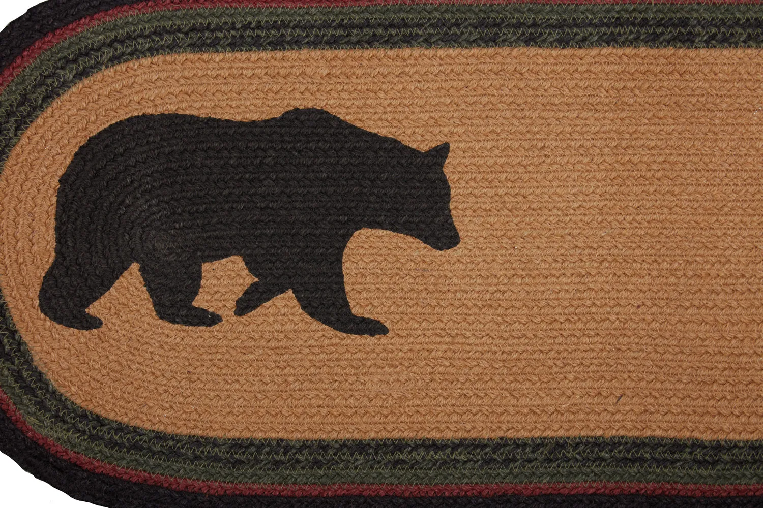 Wyatt Stenciled Bear Jute Runner